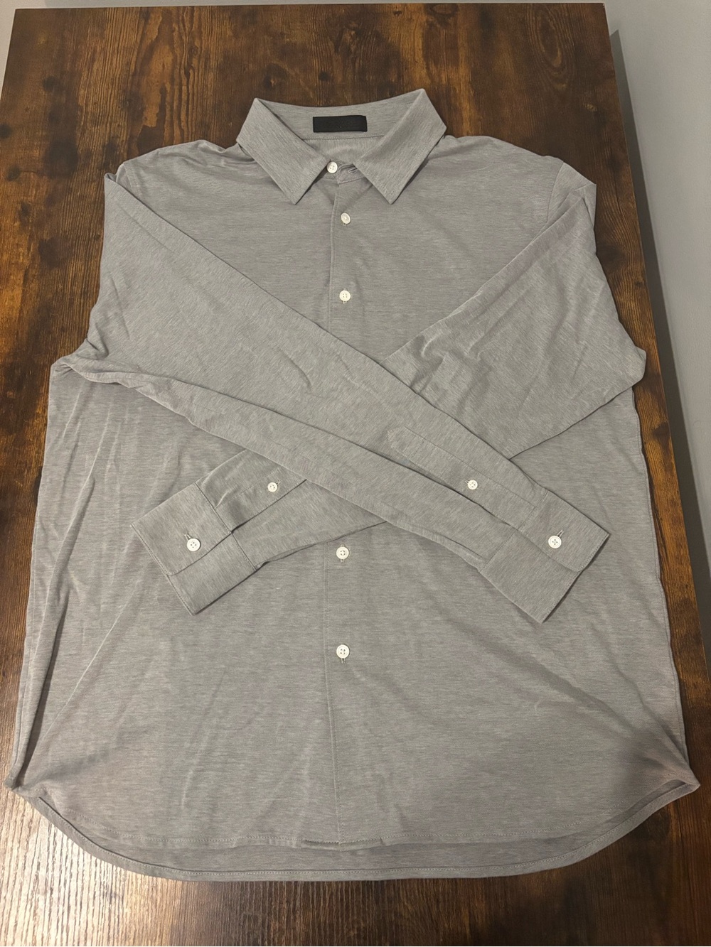G/FORE, NWOT Light Gray Long-Sleeve Button-Down Shirt